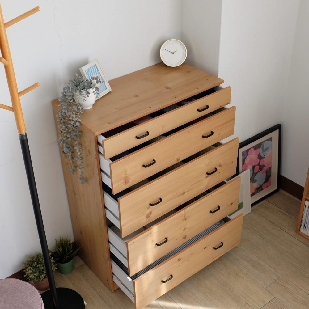 EASY HOME | 北歐木質加大五抽收納斗櫃[#2845]-細節圖4