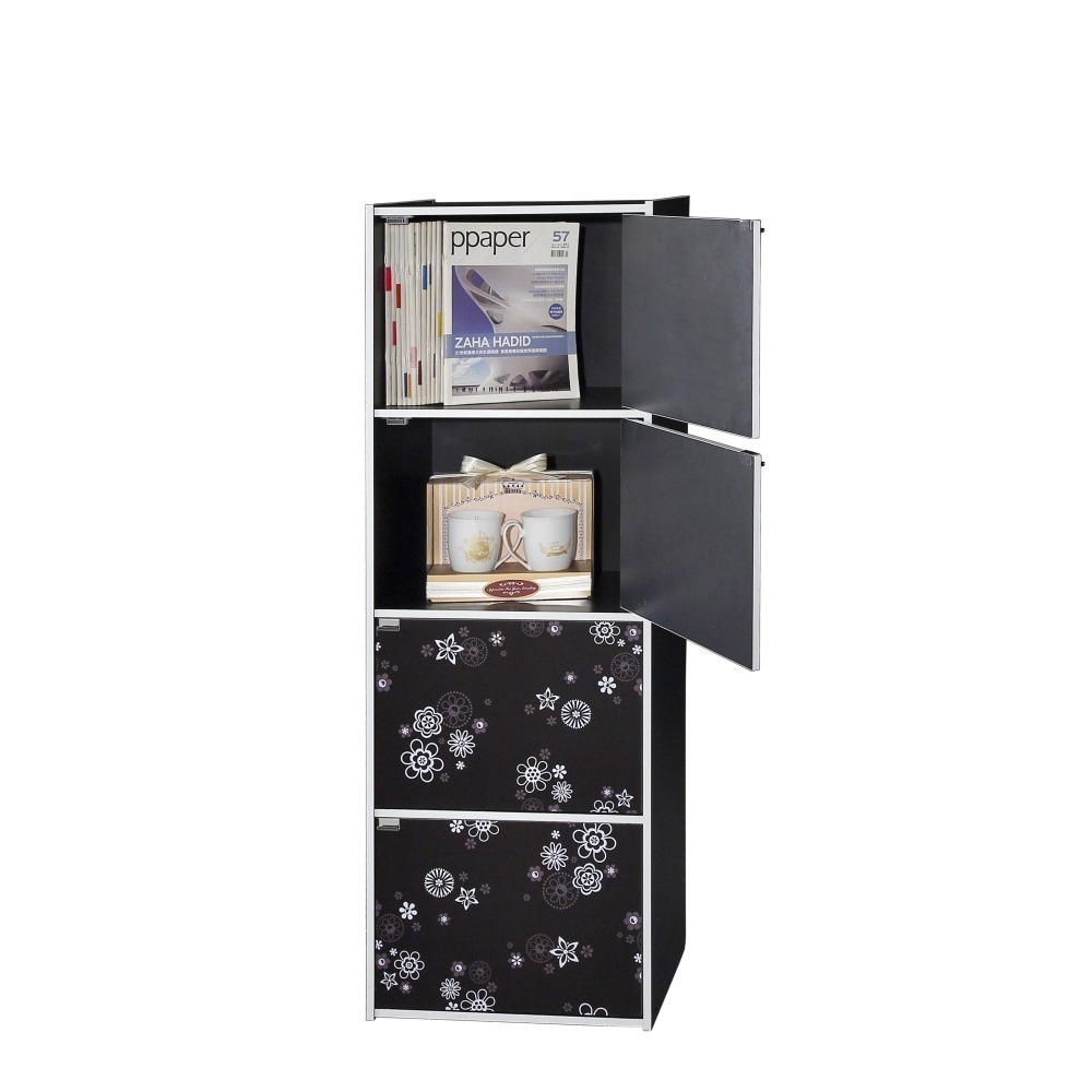 EASY HOME | 花系列四層四門收納櫃 [#1440]-細節圖4