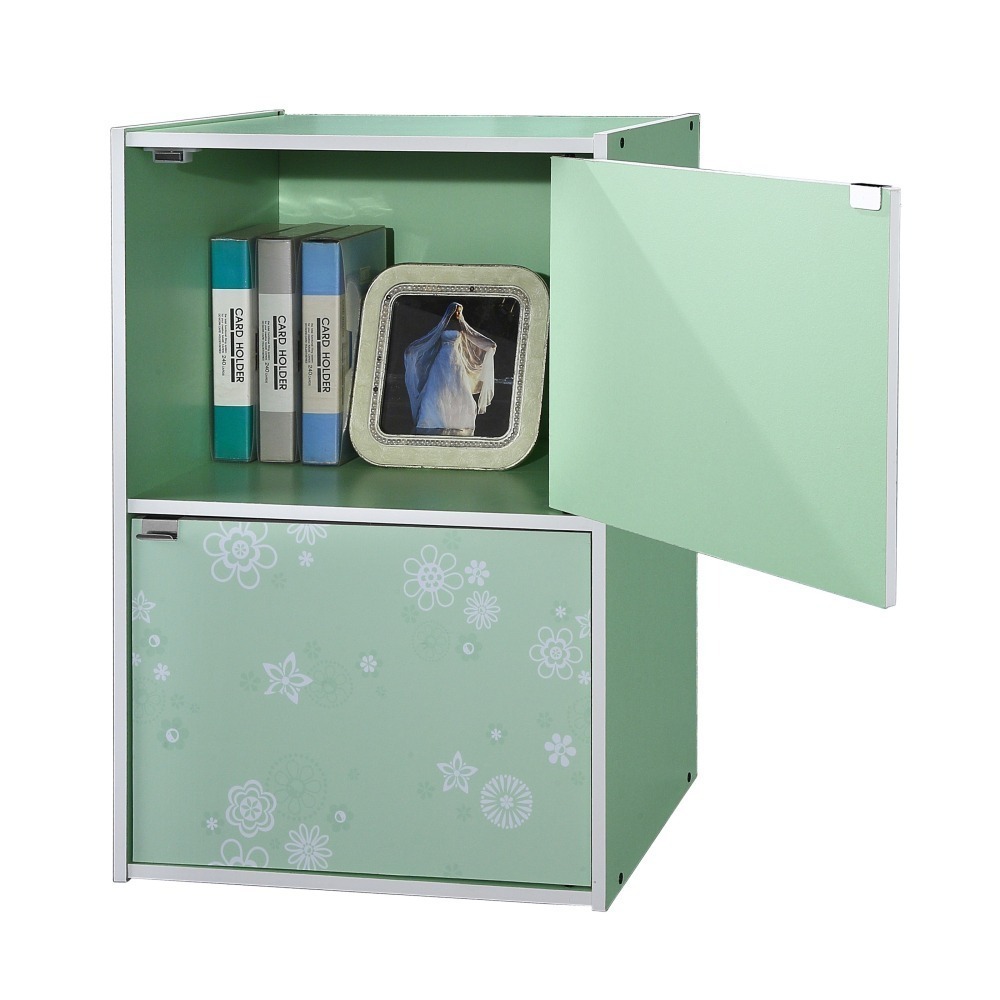 EASY HOME | 花系列兩層兩門收納櫃 [#1220]-細節圖3