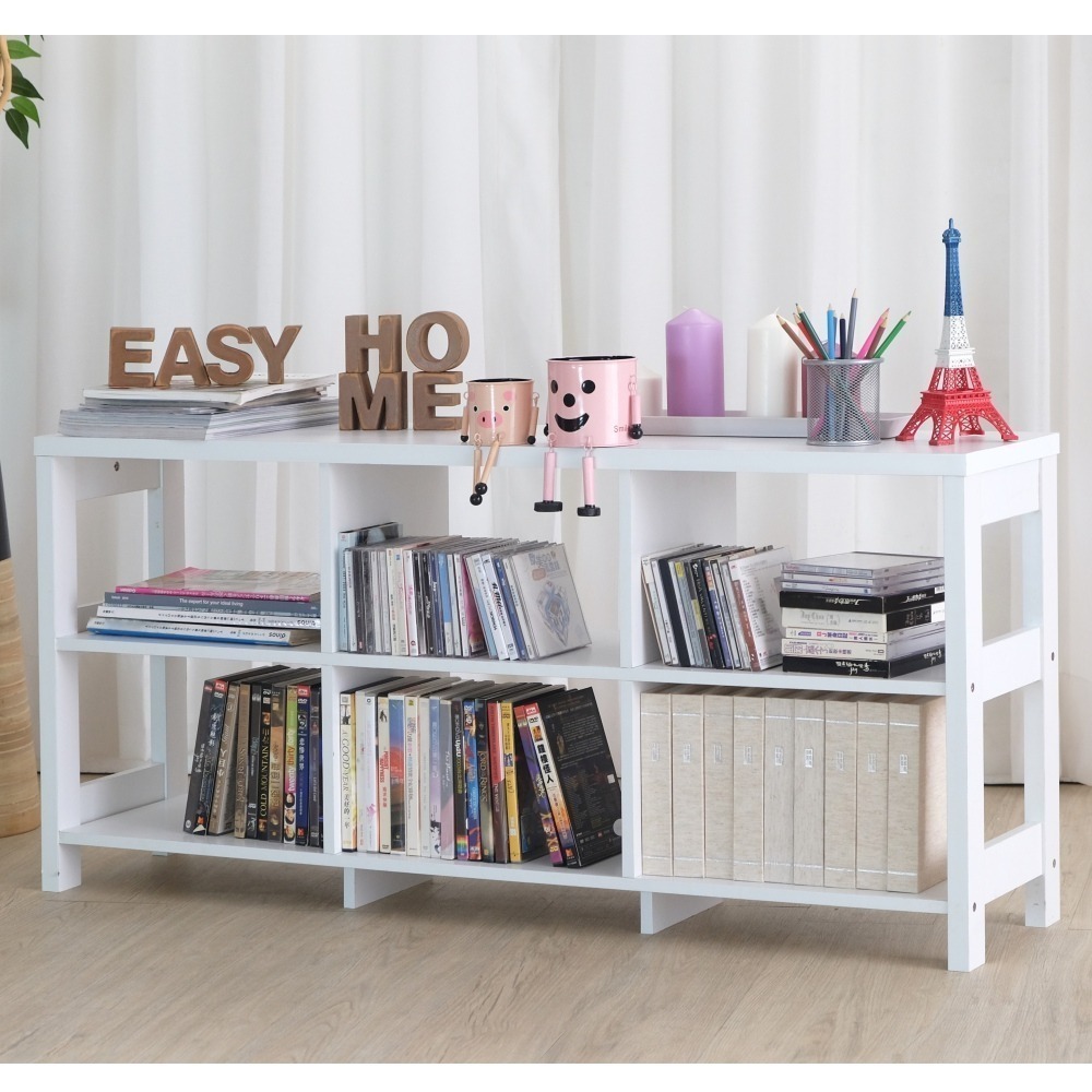 EASY HOME | 秋田二層六格隔間展示收納櫃 [#2526]-細節圖2