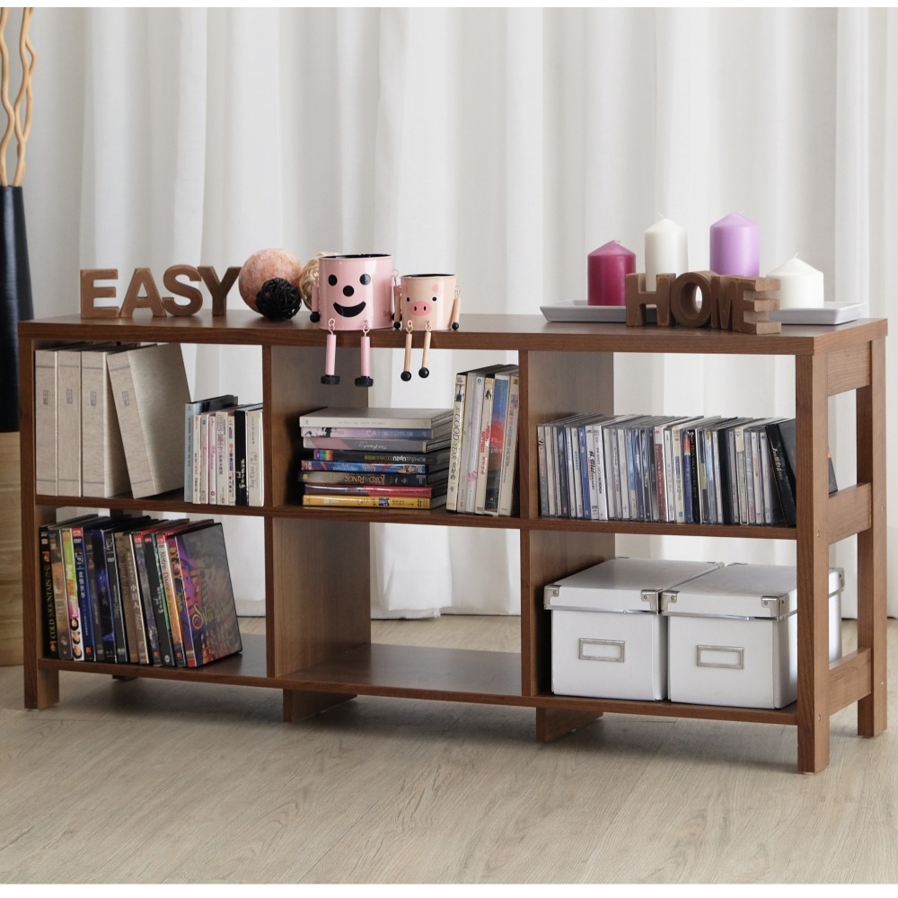 EASY HOME | 秋田二層六格隔間展示收納櫃 [#2526]-規格圖2