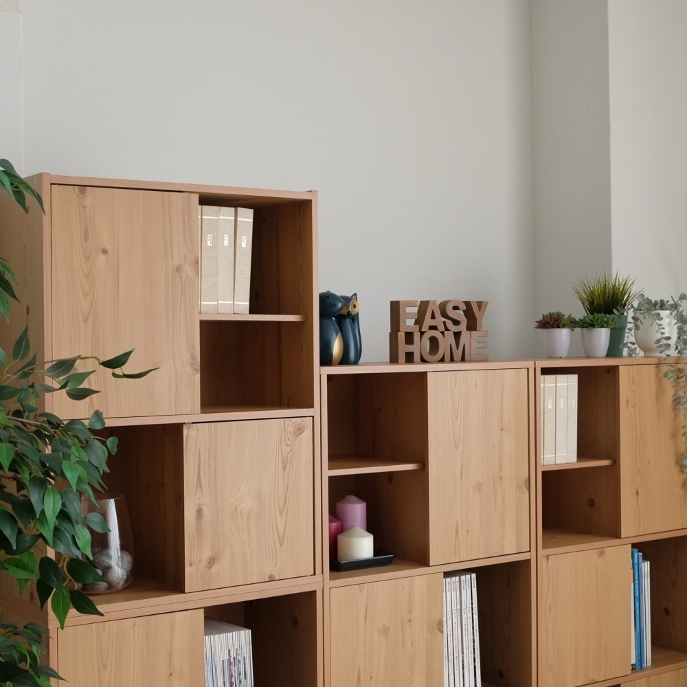 EASY HOME | 雙門四格可堆疊收納書櫃 [#2684]-細節圖3