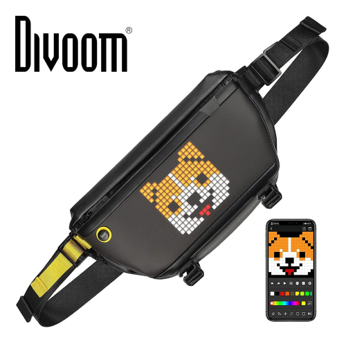 Divoom 點音 像素包 像素胸包 像素腰包 PIXOO 斜挎包 運動包 LED單肩包 胸包 腰包
