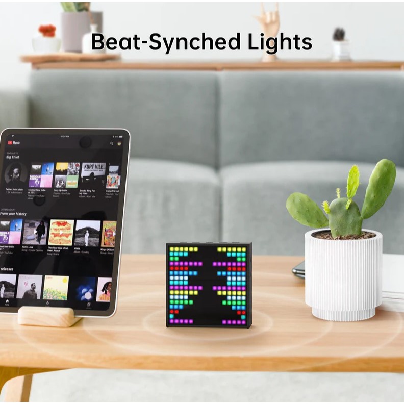 Divoom Timebox-EVO 像素揚聲器 個性化時鐘 氣氛裝飾 桌上擺件 男友禮物 生日禮物-細節圖8
