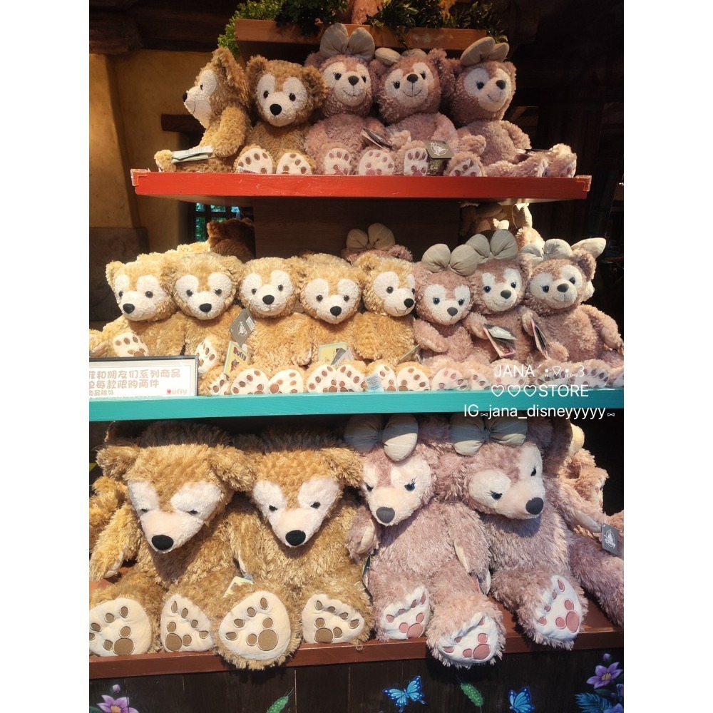 上海迪士尼 達菲 雪莉玫 史黛拉 Ｍ號 Ｓ號 玩偶-細節圖2