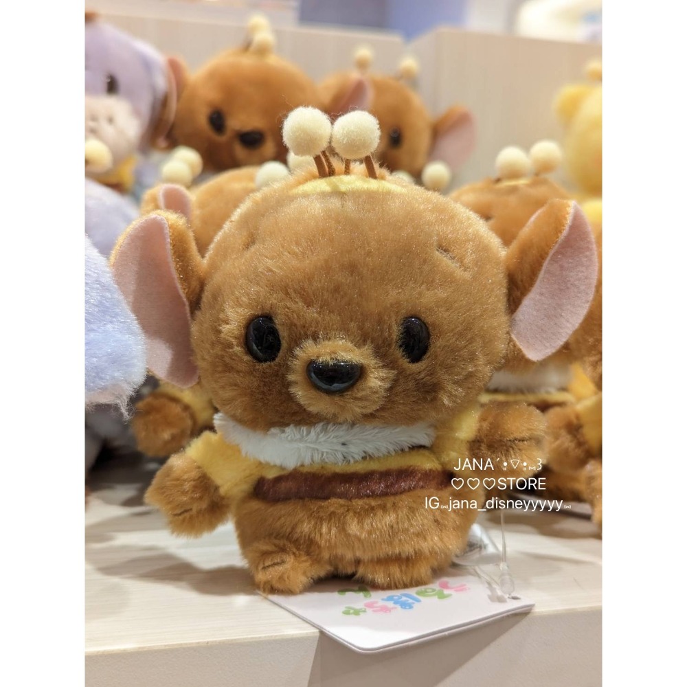 日本 迪士尼shop 蜜蜂 小娃娃系列 維尼 小豬 跳跳虎 意兒 小豆-細節圖4