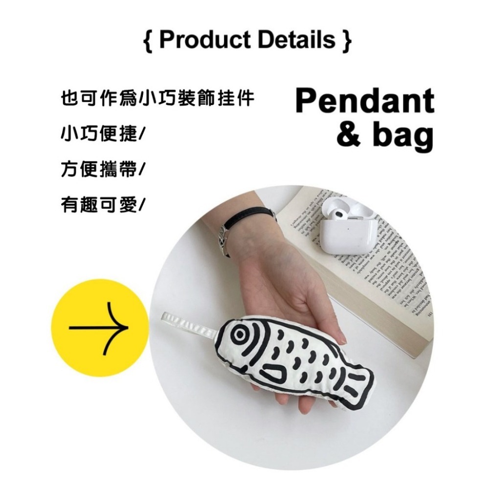 小魚環保購物袋 折疊購物袋 大容量購物袋 環保袋-細節圖3