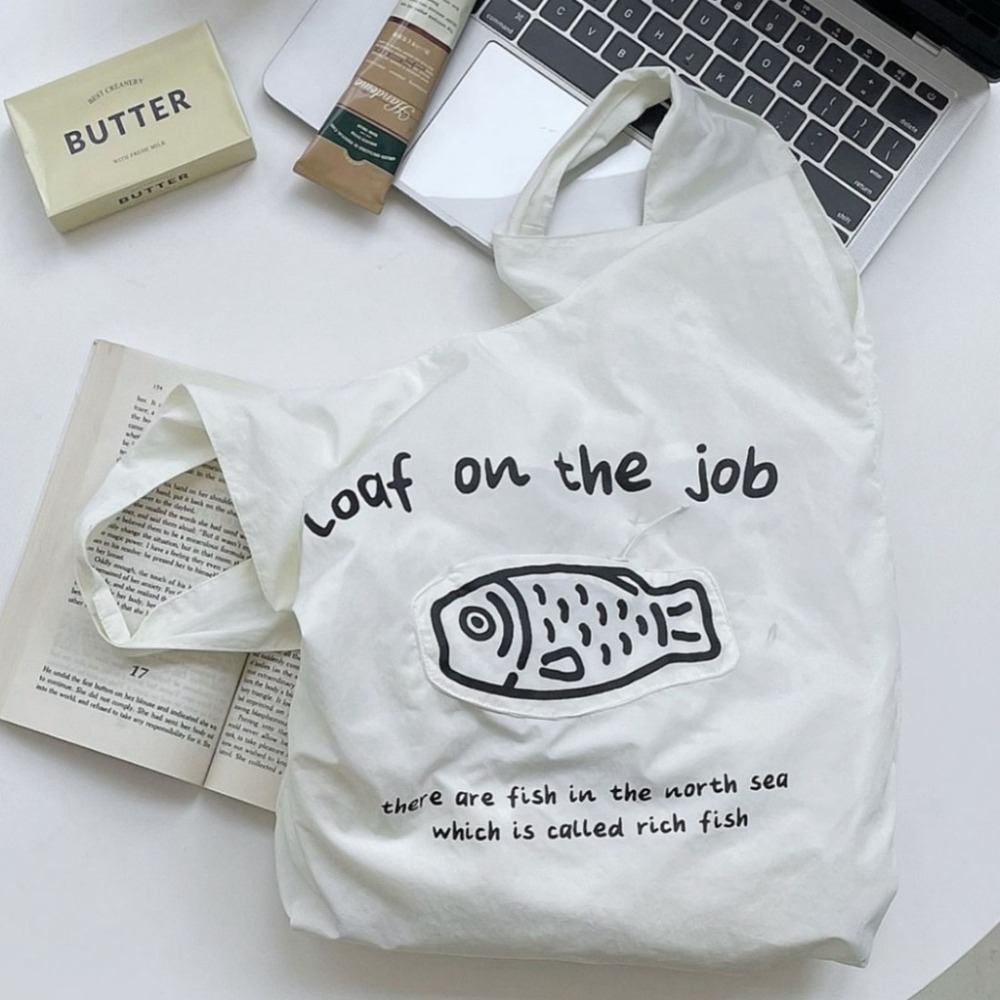 小魚環保購物袋 折疊購物袋 大容量購物袋 環保袋-細節圖5