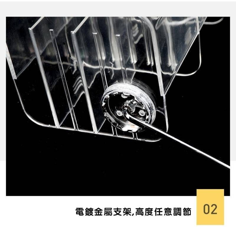 加厚遙控器收納盒 透明壓克力收納盒 客廳桌上 遙控收納-細節圖3