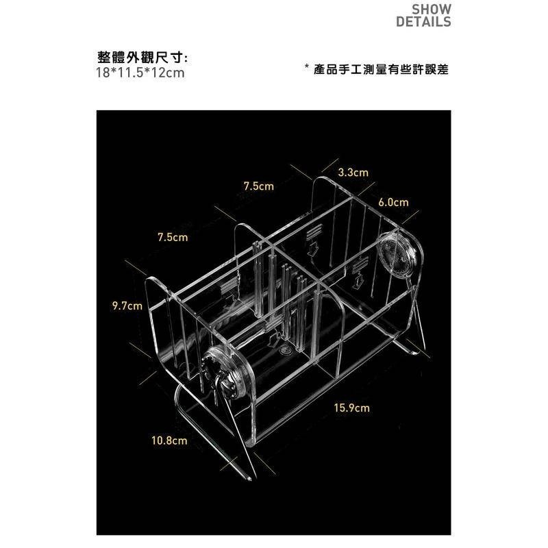 加厚遙控器收納盒 透明壓克力收納盒 客廳桌上 遙控收納-細節圖6