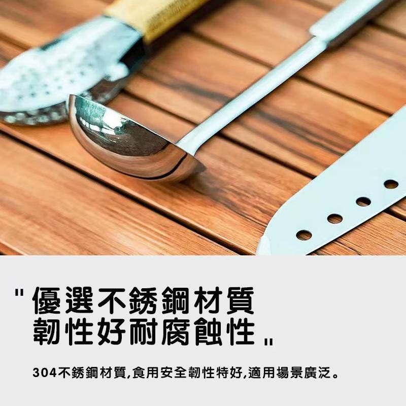 便攜露營廚具套裝 8入組攜帶式餐具 野炊全套廚具 攜帶式露營烹飪用具 露營野餐必備-細節圖4