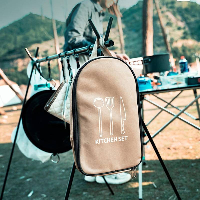 便攜露營廚具套裝 8入組攜帶式餐具 野炊全套廚具 攜帶式露營烹飪用具 露營野餐必備-細節圖7