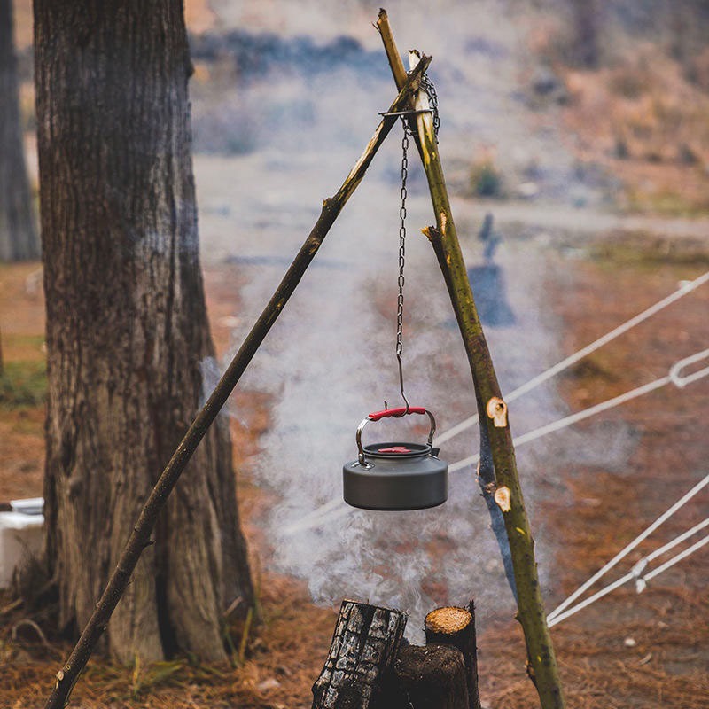 不鏽鋼露營三角架吊鍋架 簡易篝火架/野炊腳架/烤肉架-細節圖4