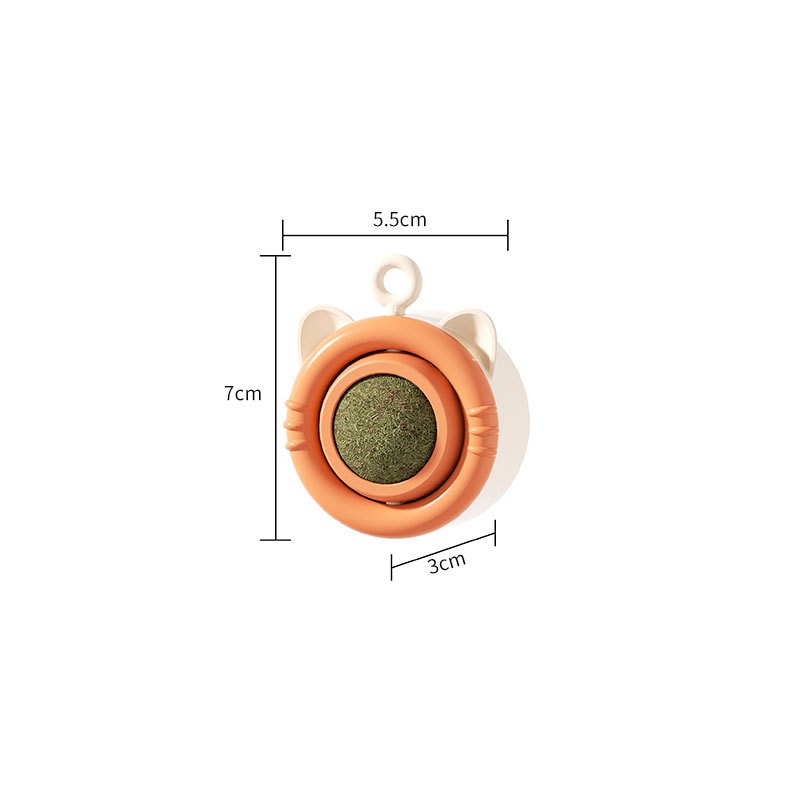 貓咪薄荷球貓旋轉玩具磨牙潔齒固定蟲癭果貓咪自嗨舔舔樂-規格圖7