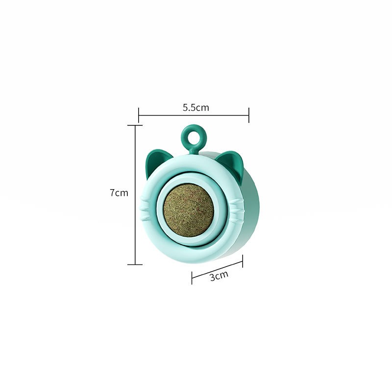 貓咪薄荷球貓旋轉玩具磨牙潔齒固定蟲癭果貓咪自嗨舔舔樂-規格圖7