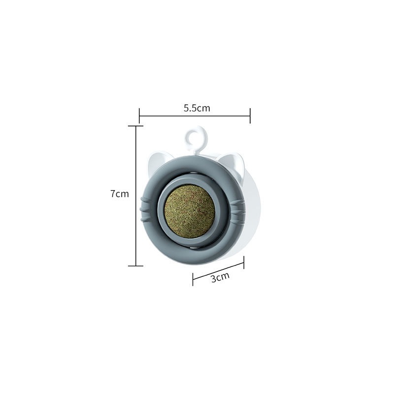 貓咪薄荷球貓旋轉玩具磨牙潔齒固定蟲癭果貓咪自嗨舔舔樂-規格圖7