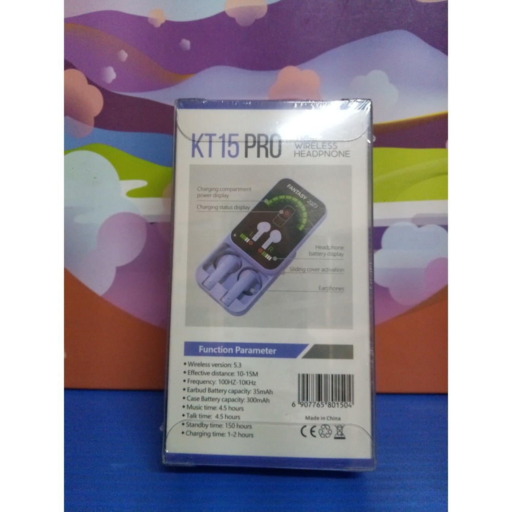 《酷愛夾》跨境新品 KT15 PRO 數顯入耳式藍芽耳機 滑蓋充電艙設計 高音質 大電量 全新未拆封-細節圖2