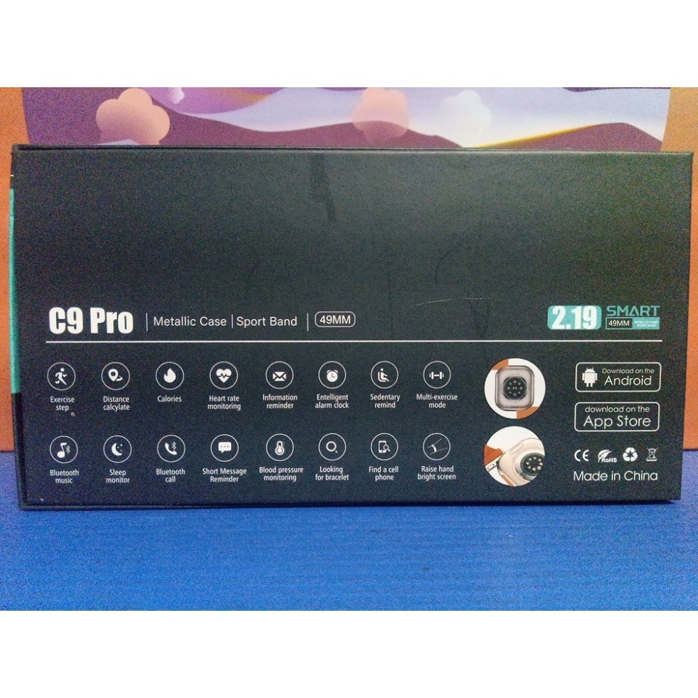 《酷愛夾》C9 PRO Smart Watch智能手錶 2.19大螢幕 雙錶帶 無線充電 全新品 功能檢測正常-細節圖3