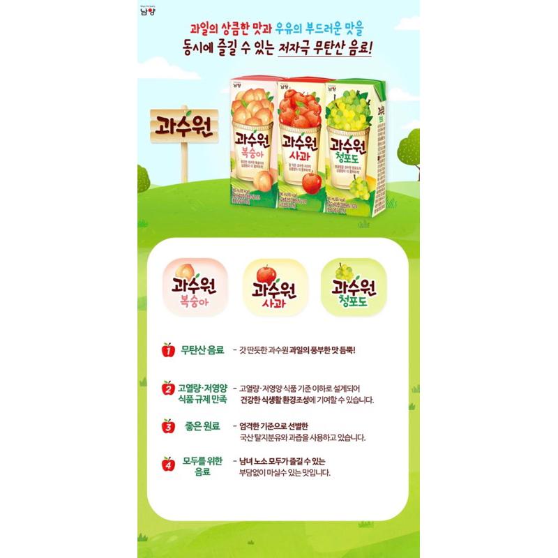 【韓國代購】Namyang 南陽乳業 青葡萄果汁-細節圖2