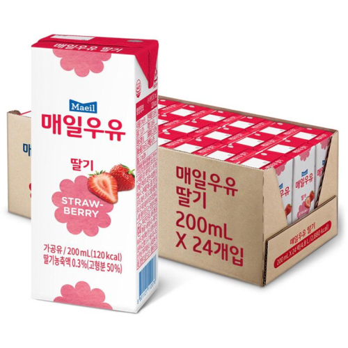 【韓國代購】Maeil 每日 草莓牛奶/草莓保久乳/水果牛奶/水果保久乳