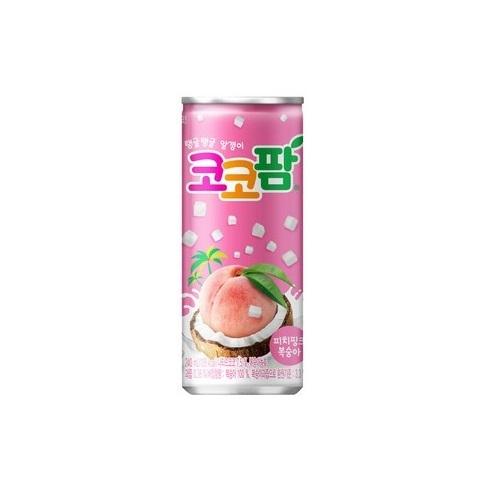 【韓國代購】HAITAI 海太 椰果粒水蜜桃果汁 240ML 韓國飲料
