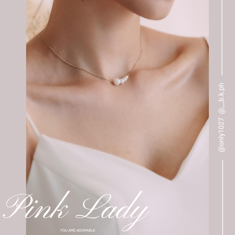 粉女飾『157 微笑四心珠鍊』現貨。珍珠 珍珠項鍊 韓國項鍊 韓國項鍊 韓系項鍊 韓式項鍊 韓風項鍊-細節圖8