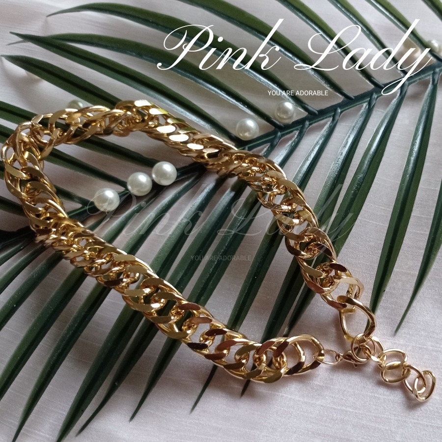 粉女飾『167 輕奢寬版古巴鍊』現貨 。歐美項鍊 歐美飾品 歐美風 歐美穿搭 歐美風格-細節圖4