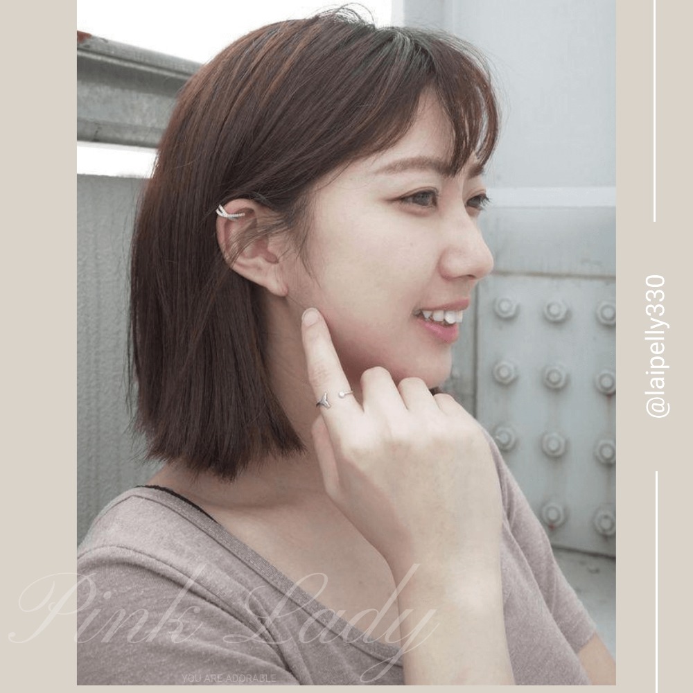 粉女飾 925純銀『22 交叉氣質耳骨夾』全現貨。925銀 純銀 銀飾品 耳骨夾-細節圖2