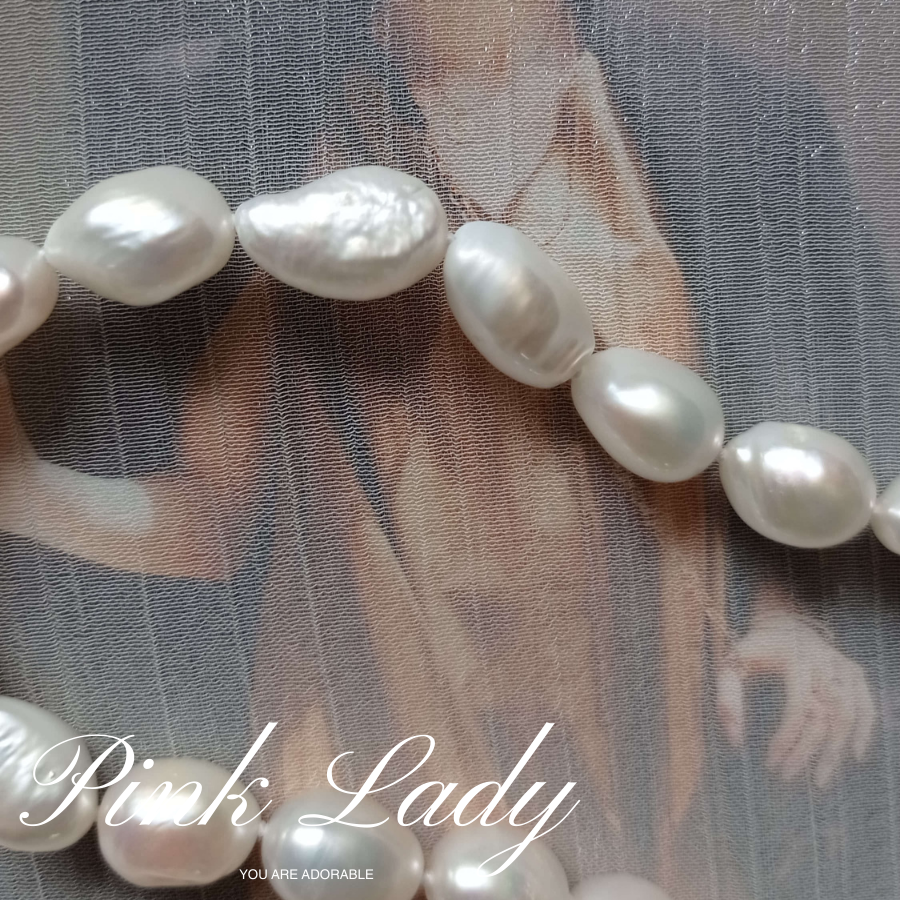 粉女飾『天然巴洛克珍珠』現貨。珍珠項鍊 珍珠項鏈 珍珠頸鍊 珍珠頸鏈-細節圖5