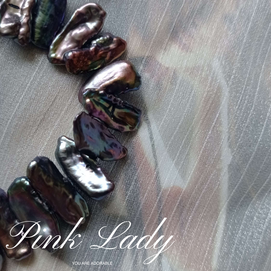 粉女飾『天然巴洛克珍珠』現貨。珍珠項鍊 珍珠項鏈 珍珠頸鍊 珍珠頸鏈-細節圖6