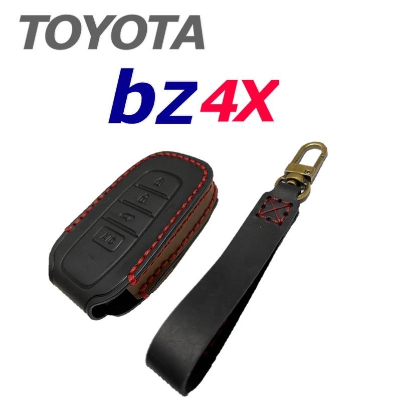 TOYOTA Bz4x 鑰匙套 22-23年 TOYOTA 純電車 bZ4X手工牛皮鑰匙套 專車專用開版設計 台灣寄出-細節圖2