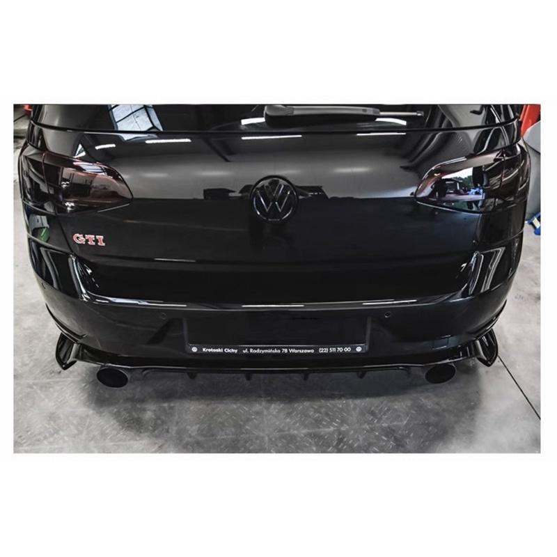 福斯 GOLF7/7.5 前車標/後車標黑化 顏色：消光黑 材質：ABS 安裝：背膠黏貼 快速安裝-細節圖3