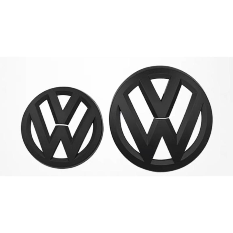 福斯 GOLF7/7.5 前車標/後車標黑化 顏色：消光黑 材質：ABS 安裝：背膠黏貼 快速安裝-細節圖4