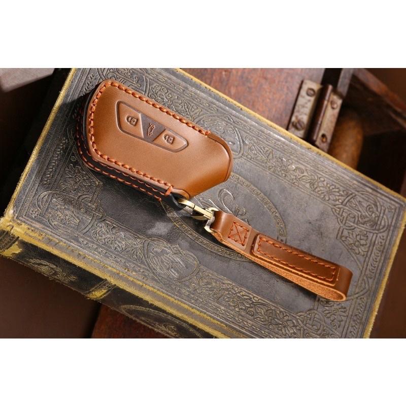 SKODA Octavia Combi 21-23款專鑰匙套 手工訂製 牛皮鑰匙套 👍質感保證 原車鑰匙開模手工縫紉-細節圖8