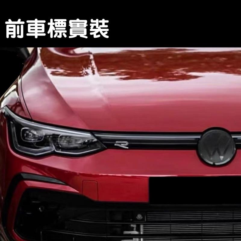 福斯 Golf 8 8代 21-23年式 new tiguan R 前車標 ACC前標 黑化 燻黑 車標 改裝 現貨-細節圖3