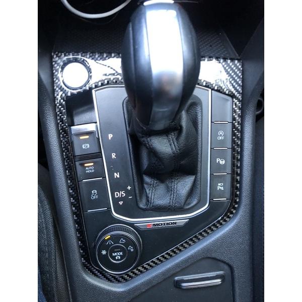 福斯 New Tiguan 小改款 17-23款 排檔桿飾板碳纖維貼 防止刮傷/美觀大方 現貨-細節圖3