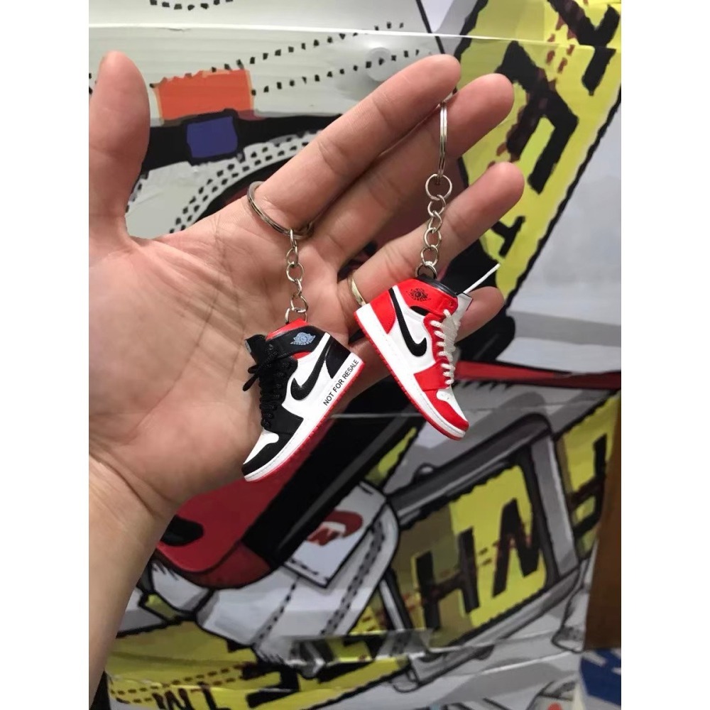 AJ 立體模型球鞋 鑰匙圈 吊飾 NBA 籃球 迷你球鞋 配件 掛飾 個性禮物-細節圖2