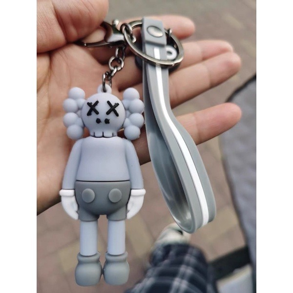 暴力熊暗黑系kaws 公仔鑰匙圈 潮牌個性創意 汽車 機車 包包 吊飾-細節圖4