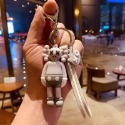 暴力熊暗黑系kaws 公仔鑰匙圈 潮牌個性創意 汽車 機車 包包 吊飾-規格圖4
