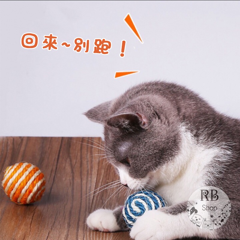 貓咪劍麻球玩具 劍麻球 寵物貓咪解壓玩具 耐咬耐磨爪 貓咪玩具 互動玩具-細節圖6