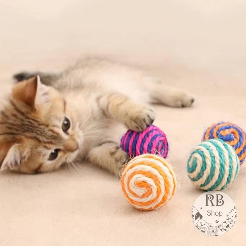 貓咪劍麻球玩具 劍麻球 寵物貓咪解壓玩具 耐咬耐磨爪 貓咪玩具 互動玩具-細節圖7