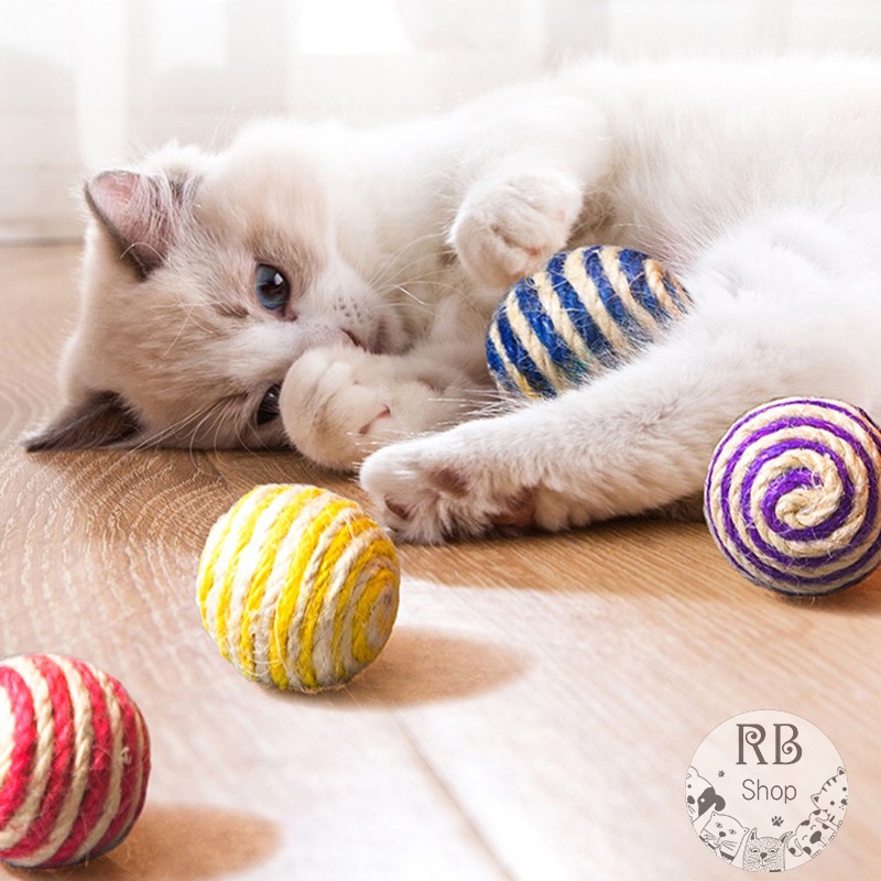 貓咪劍麻球玩具 劍麻球 寵物貓咪解壓玩具 耐咬耐磨爪 貓咪玩具 互動玩具-細節圖8