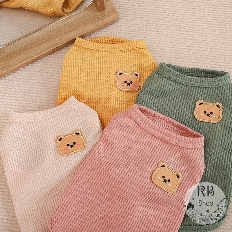 寵物春夏衣服 小熊背心 透氣 狗衣服 貓衣服 貓背心 狗背心 寵物衣服 四季可穿-細節圖2