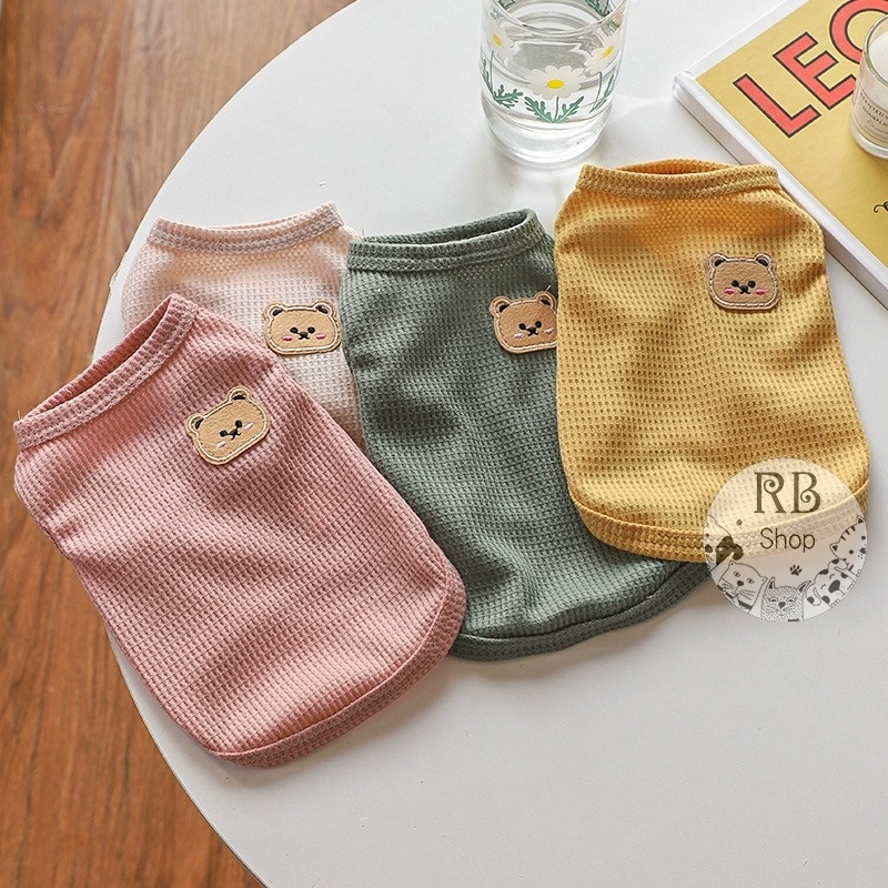 寵物春夏衣服 小熊背心 透氣 狗衣服 貓衣服 貓背心 狗背心 寵物衣服 四季可穿-細節圖3