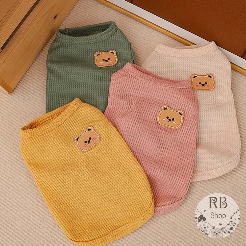 寵物春夏衣服 小熊背心 透氣 狗衣服 貓衣服 貓背心 狗背心 寵物衣服 四季可穿-細節圖7