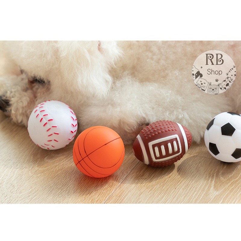 寵物玩具球 出聲玩具球 籃球/棒球/足球/橄欖球 乳膠球 磨牙球  寵物玩具-細節圖3