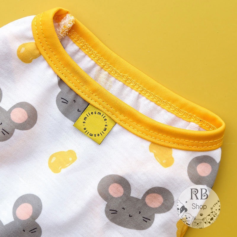 寵物衣服 狗狗老鼠圖案 貓狗衣服 ins可愛寵物衣 小中大型寵物衣服 四季可穿-細節圖6