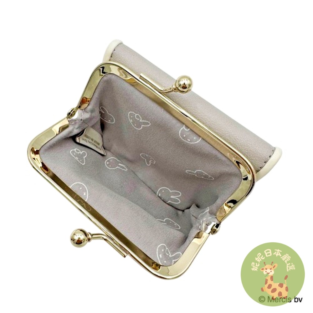 日本🇯🇵 Miffy 米飛兔 × Boris 小熊｜刺繡口金包 零錢包｜可愛毛絨刺繡 雙色選擇-細節圖4