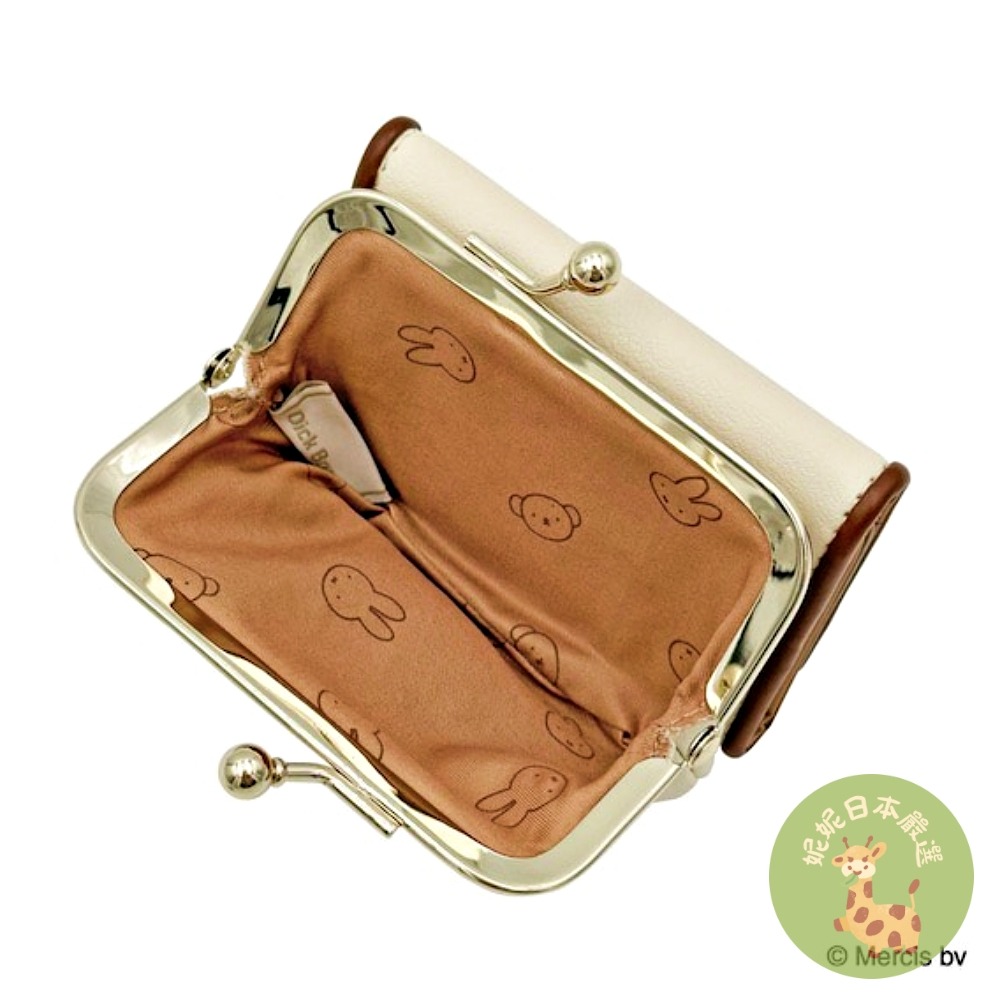 日本🇯🇵 Miffy 米飛兔 × Boris 小熊｜刺繡口金包 零錢包｜可愛毛絨刺繡 雙色選擇-細節圖7