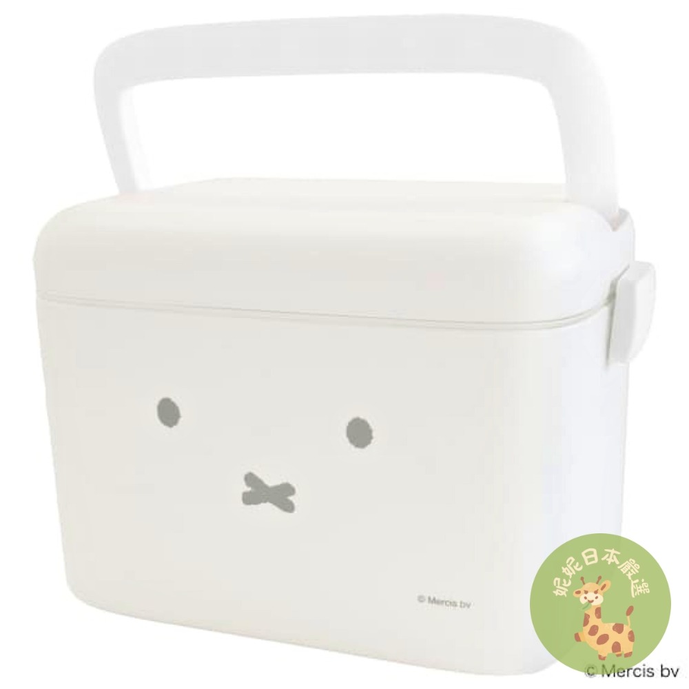 日本🇯🇵 米飛兔Miffy 附提把收納盒｜附隔板 提把設計 工具箱 文具盒 急救箱-細節圖2